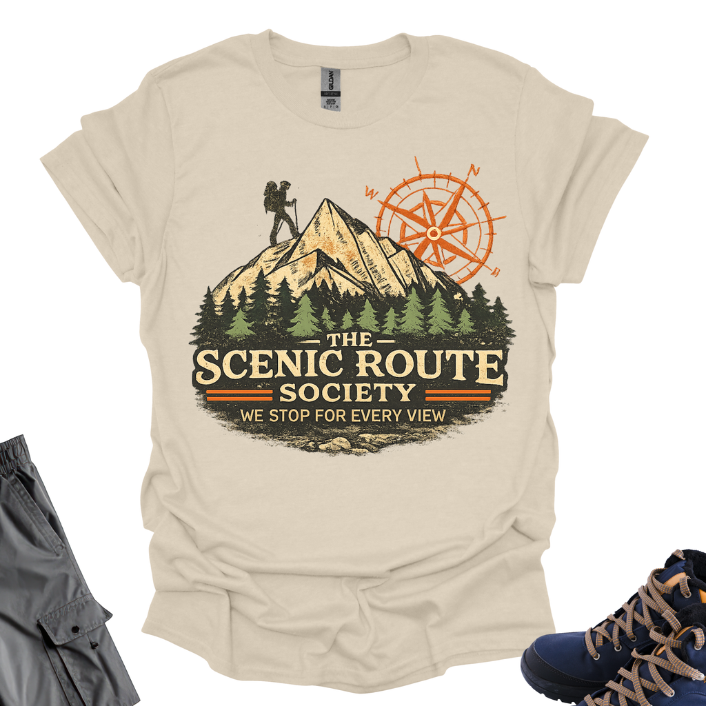 The Scenic Route Society T-Shirt Printify