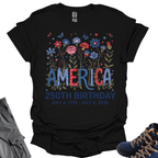 250th Flower Pressed T-Shirt Printify