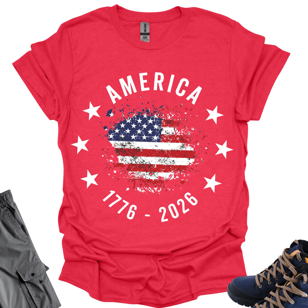 America 1776-2026 Splat T-Shirt Printify