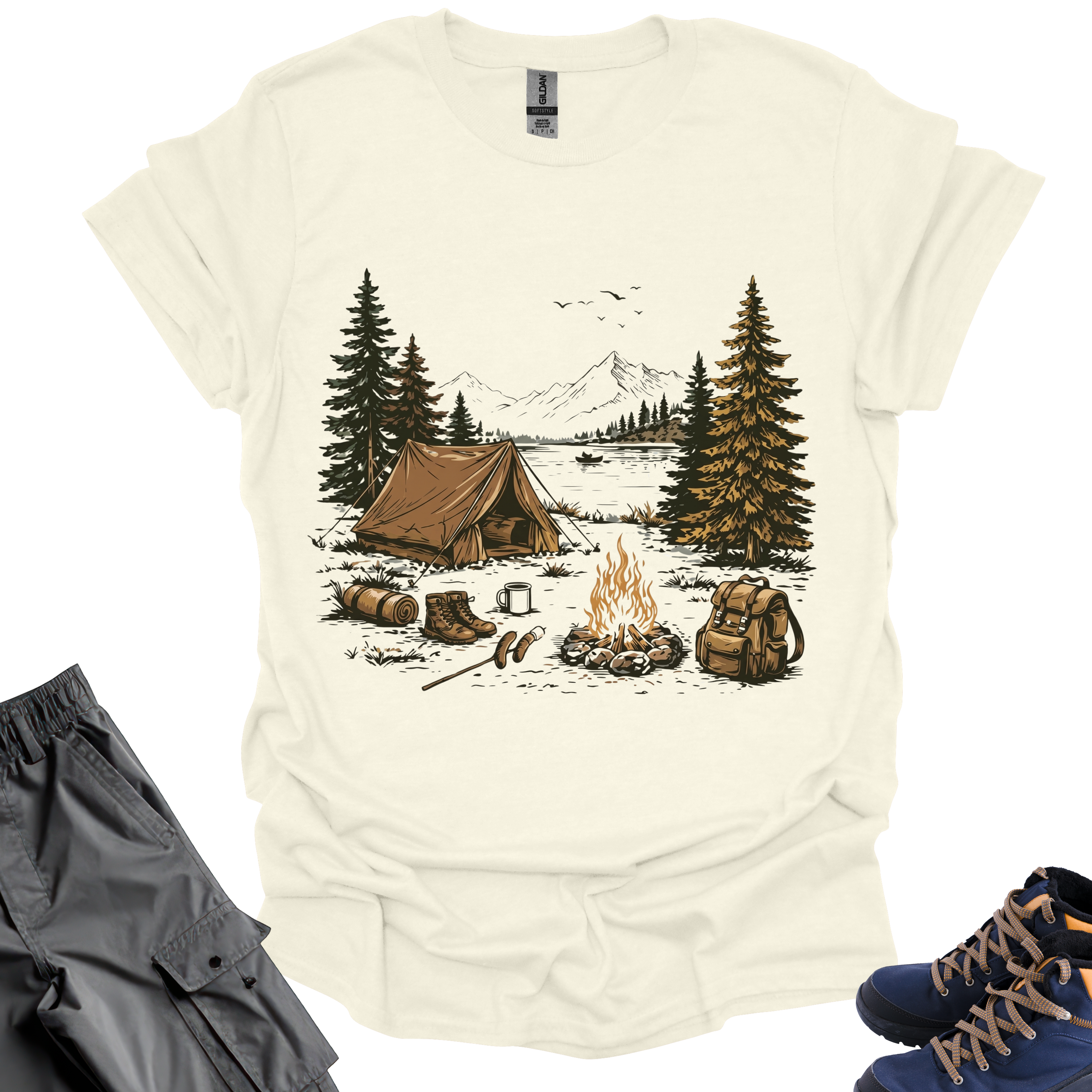 Camping In Peace T-Shirt Printify