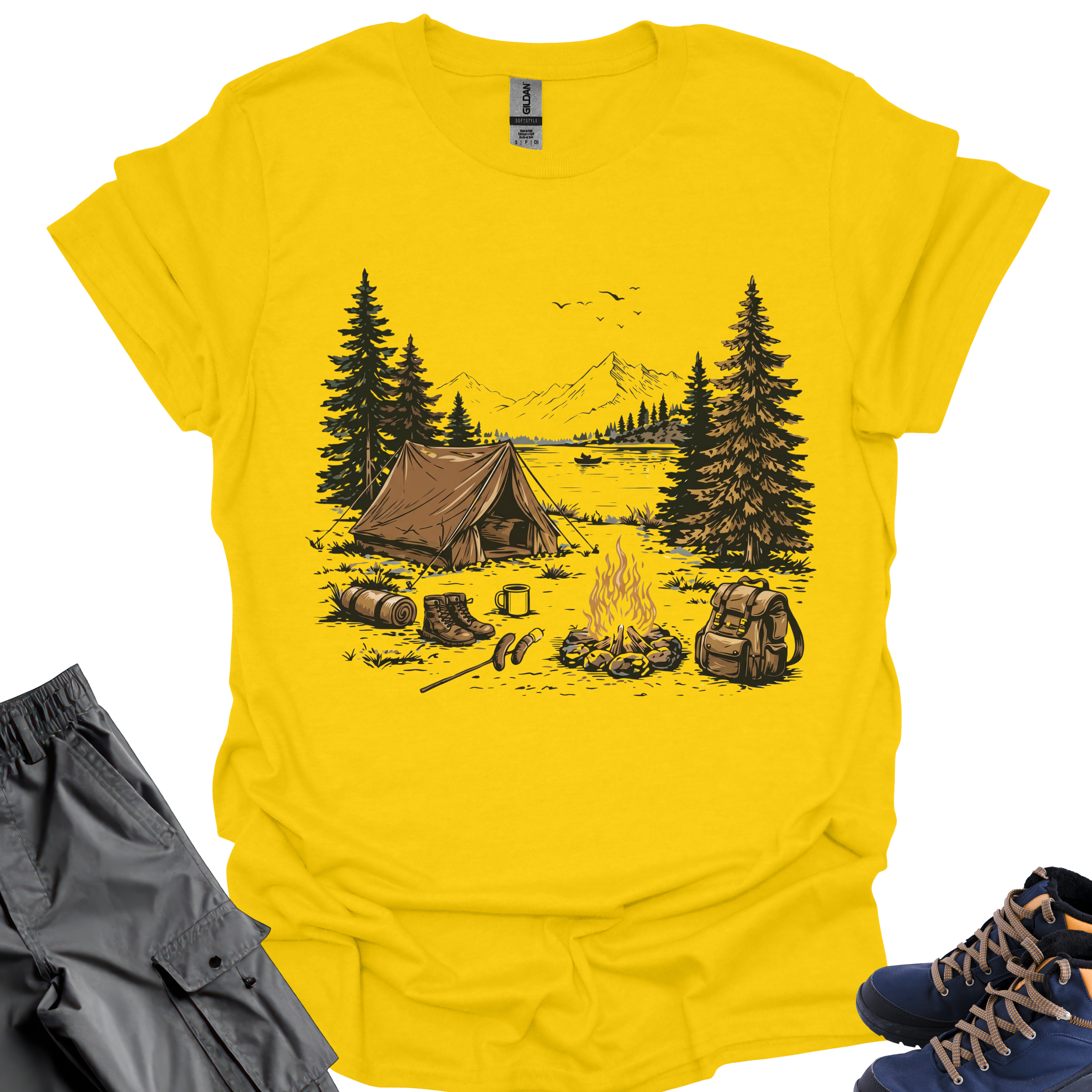 Camping In Peace T-Shirt Printify