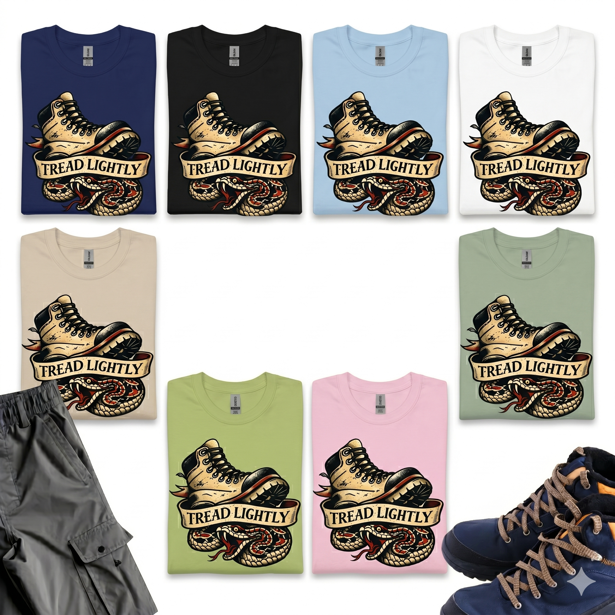 Thread Lightly T-Shirt Printify