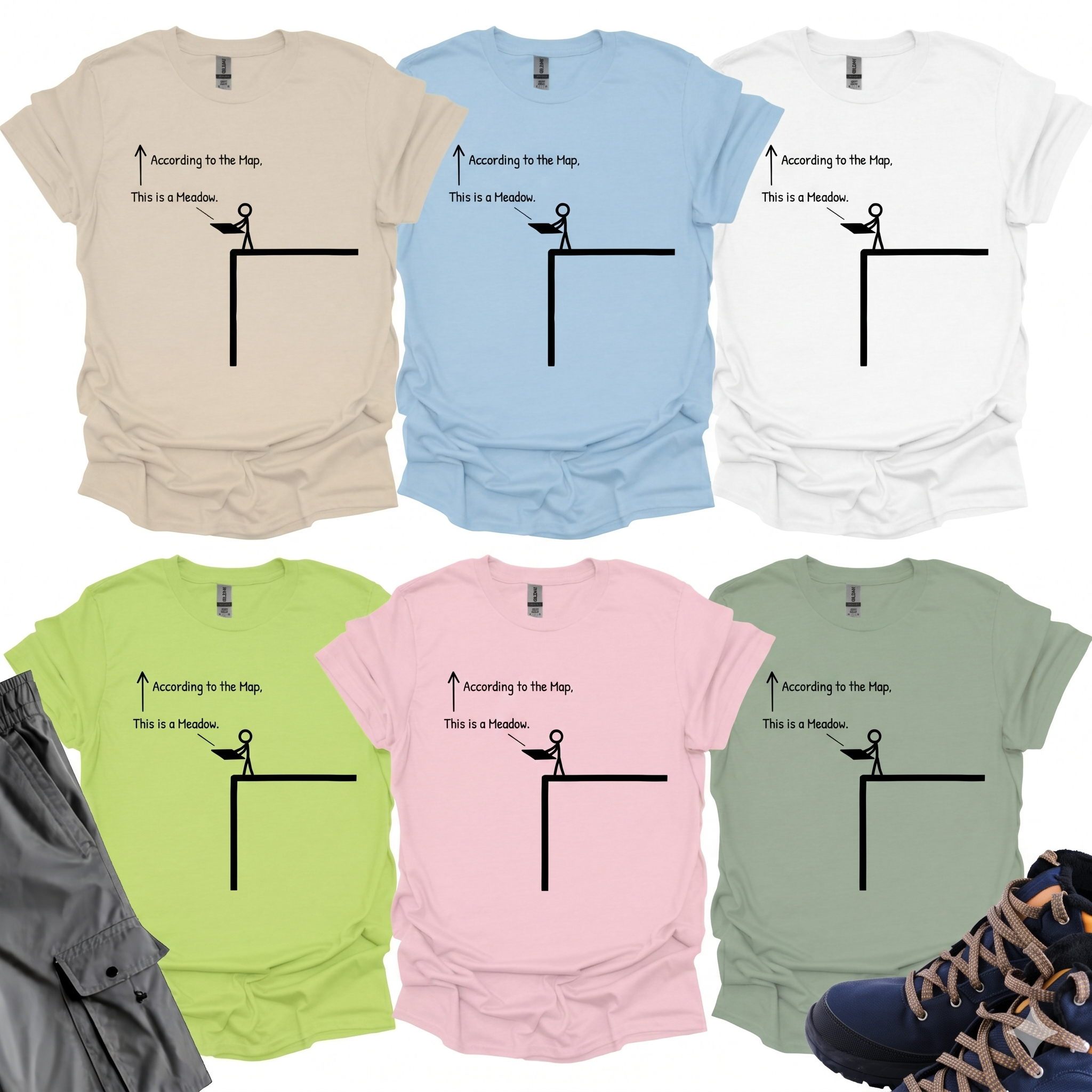 According To The Map T-Shirt Printify