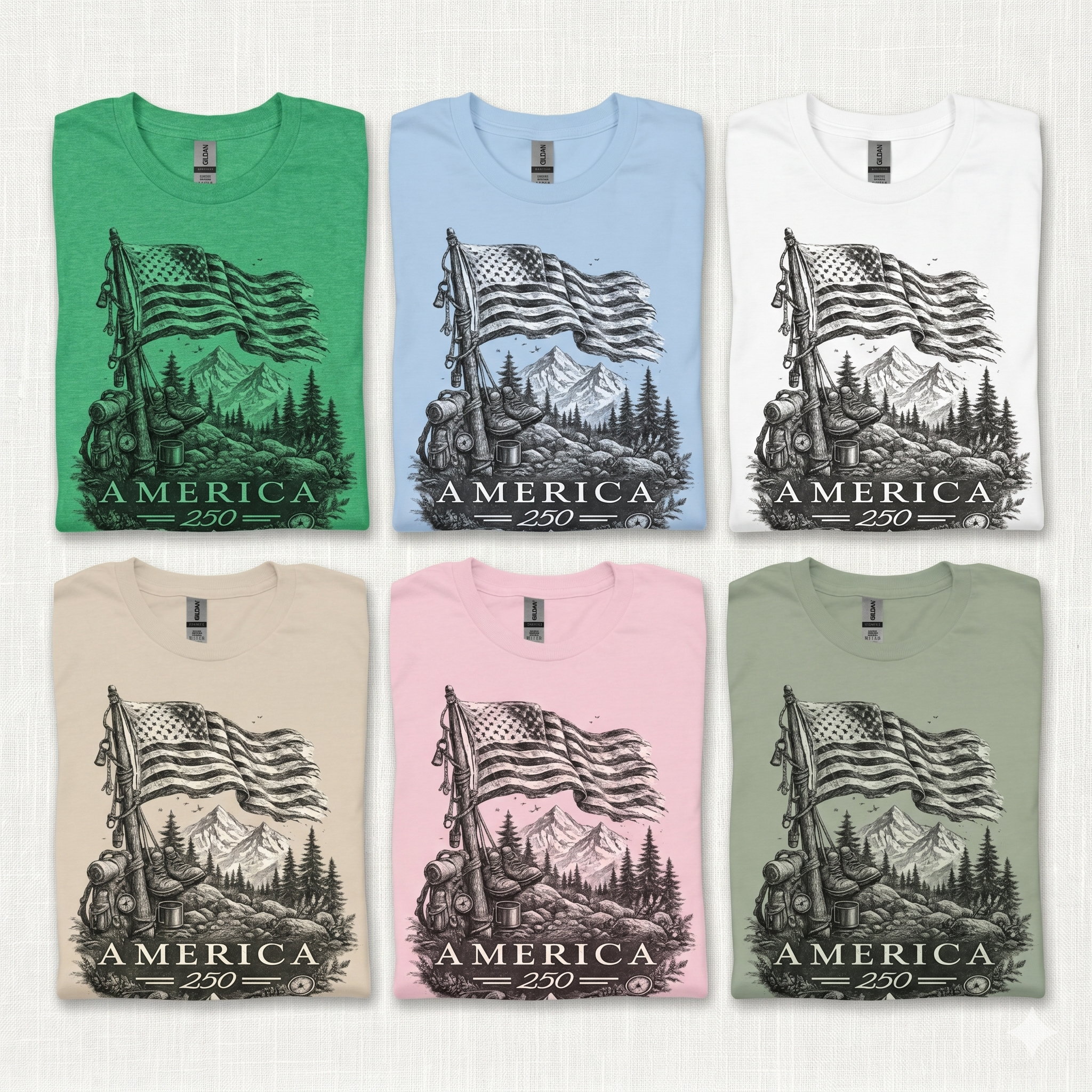 America 250 T-Shirt Printify
