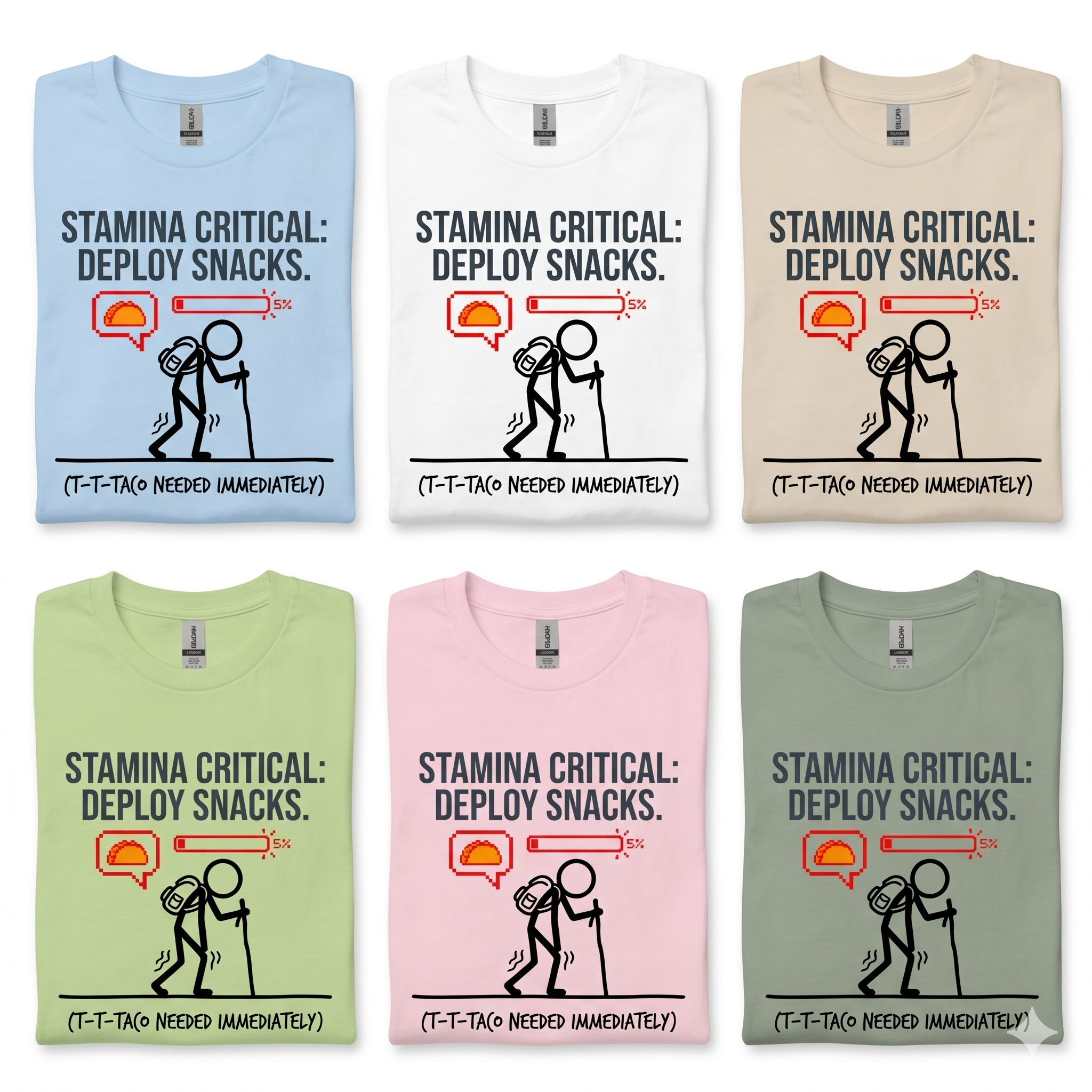 Stigma Critical Deploy Snacks T-Shirt Printify