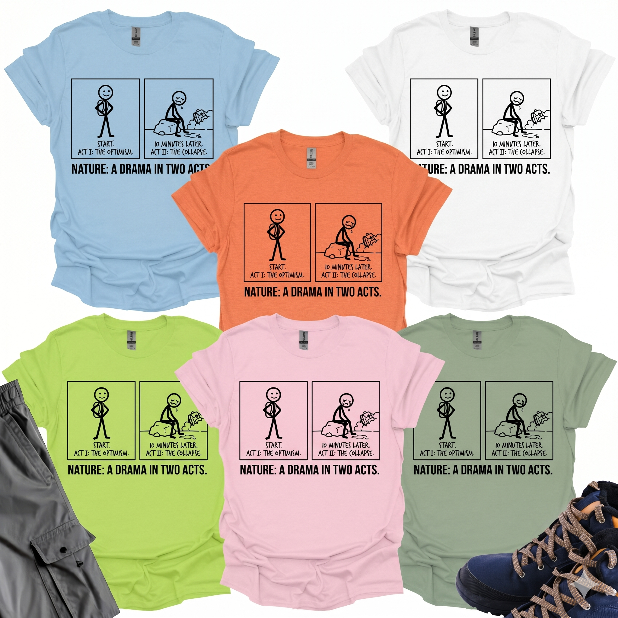 A Drama In Two Facts T-Shirt Printify
