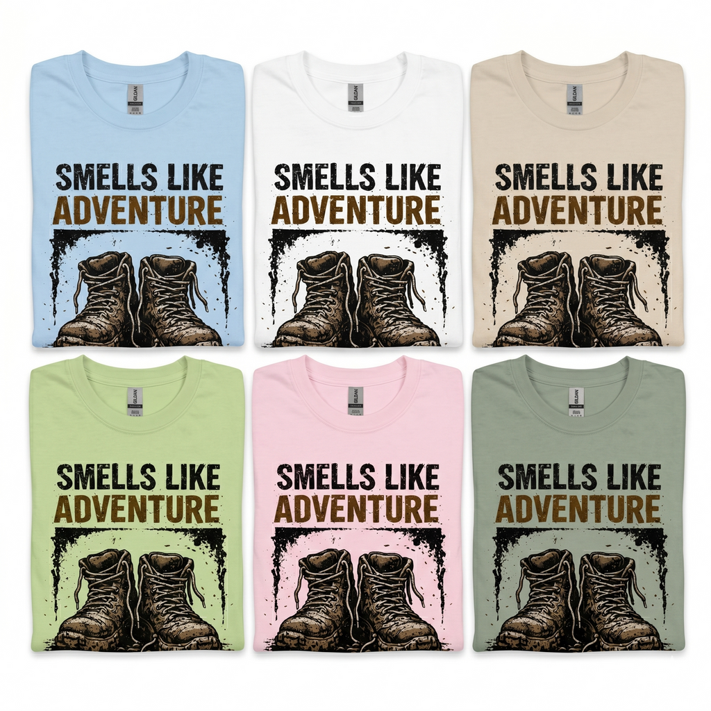 Smells Like Adventure T-Shirt Printify