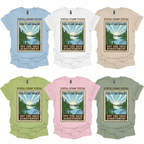 Postal Stamp Vistas T-Shirt Printify