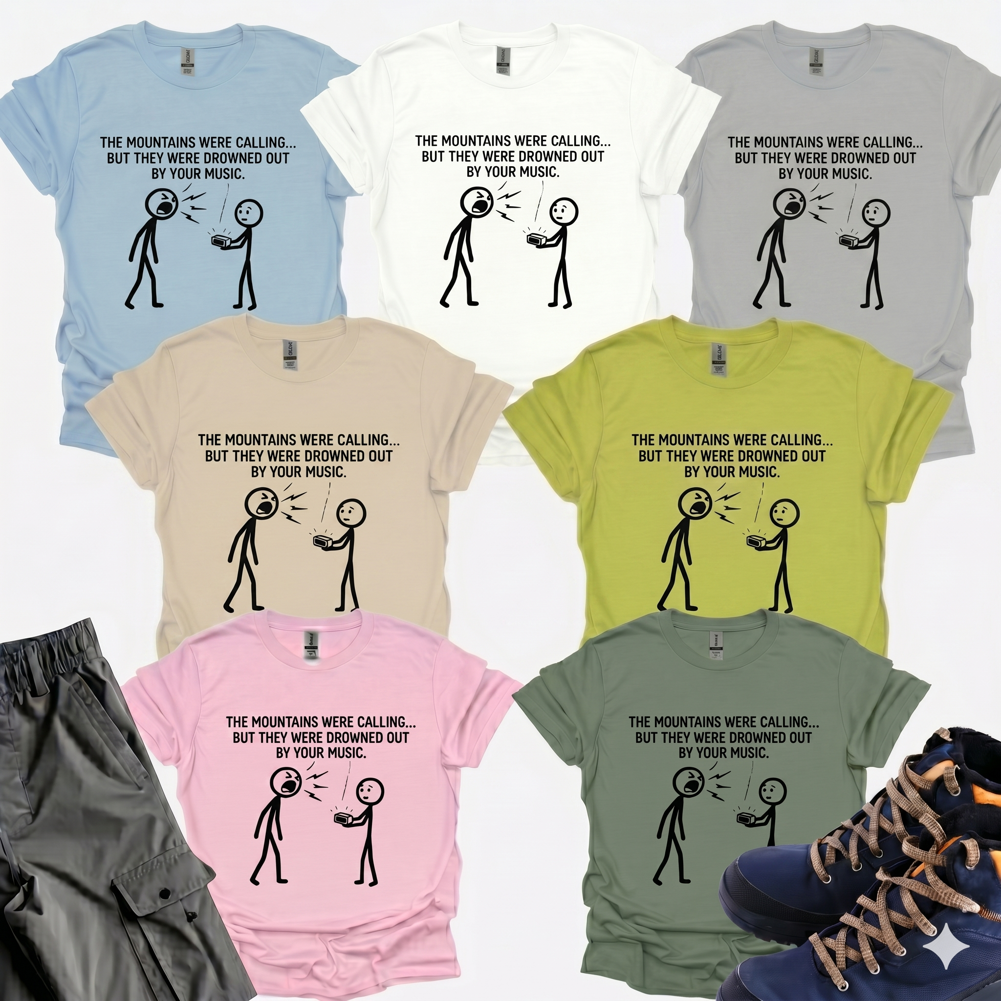 The Mountain Were Calling Music T-Shirt Printify