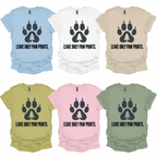 Leave Only Paw Prints T-Shirt Printify