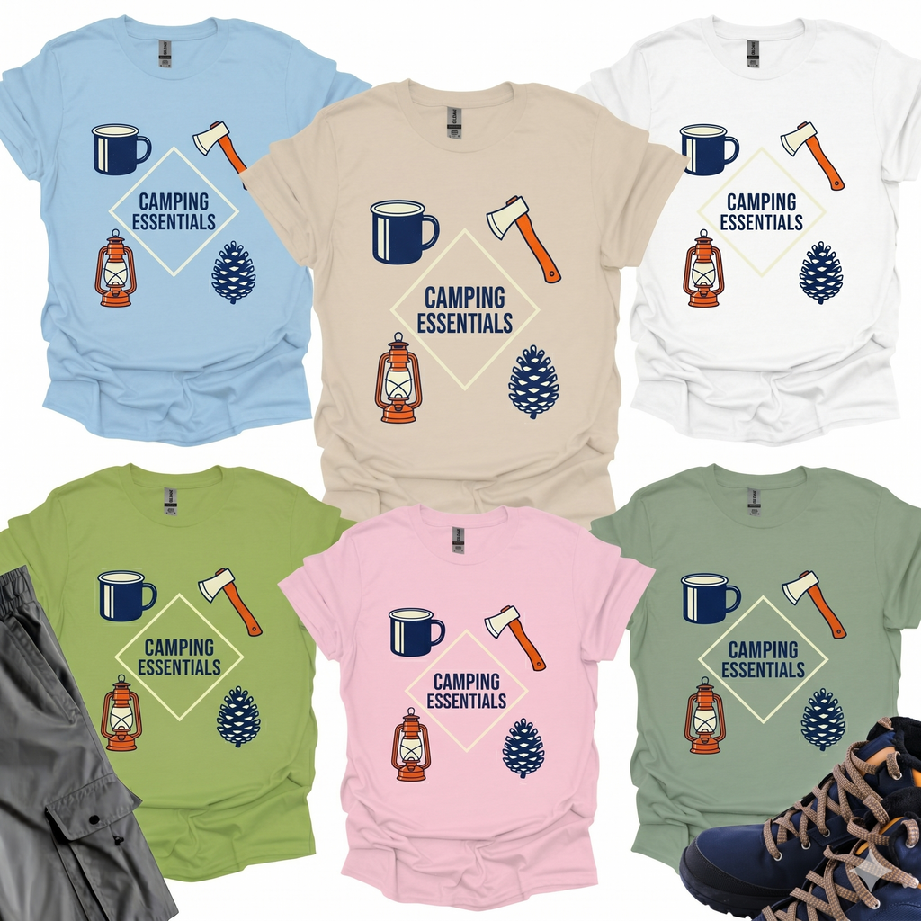 Camping Essentials T-Shirt Printify