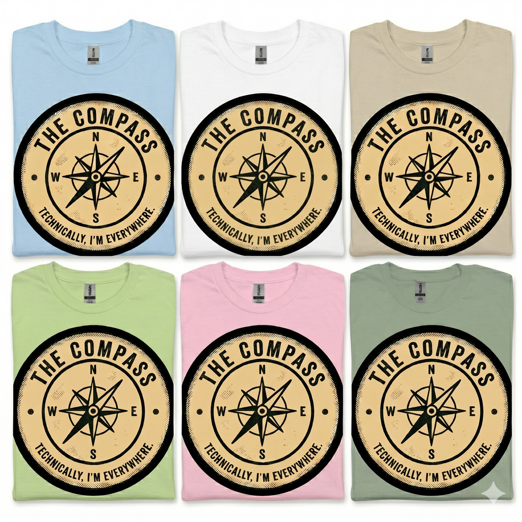 The Compass T-Shirt Printify