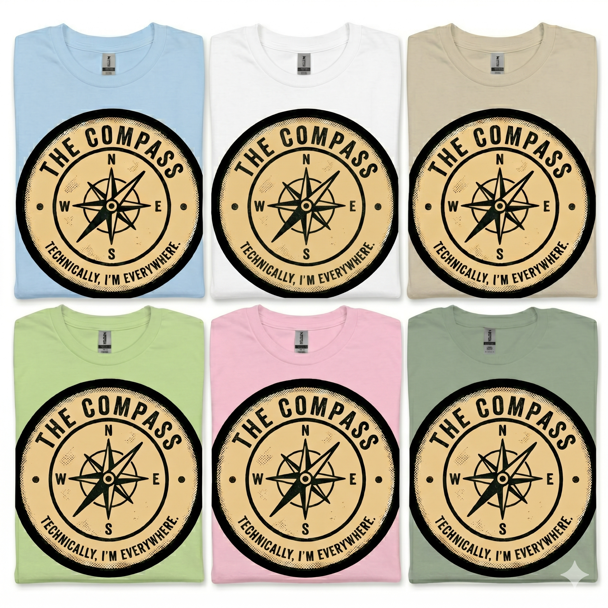 The Compass T-Shirt Printify