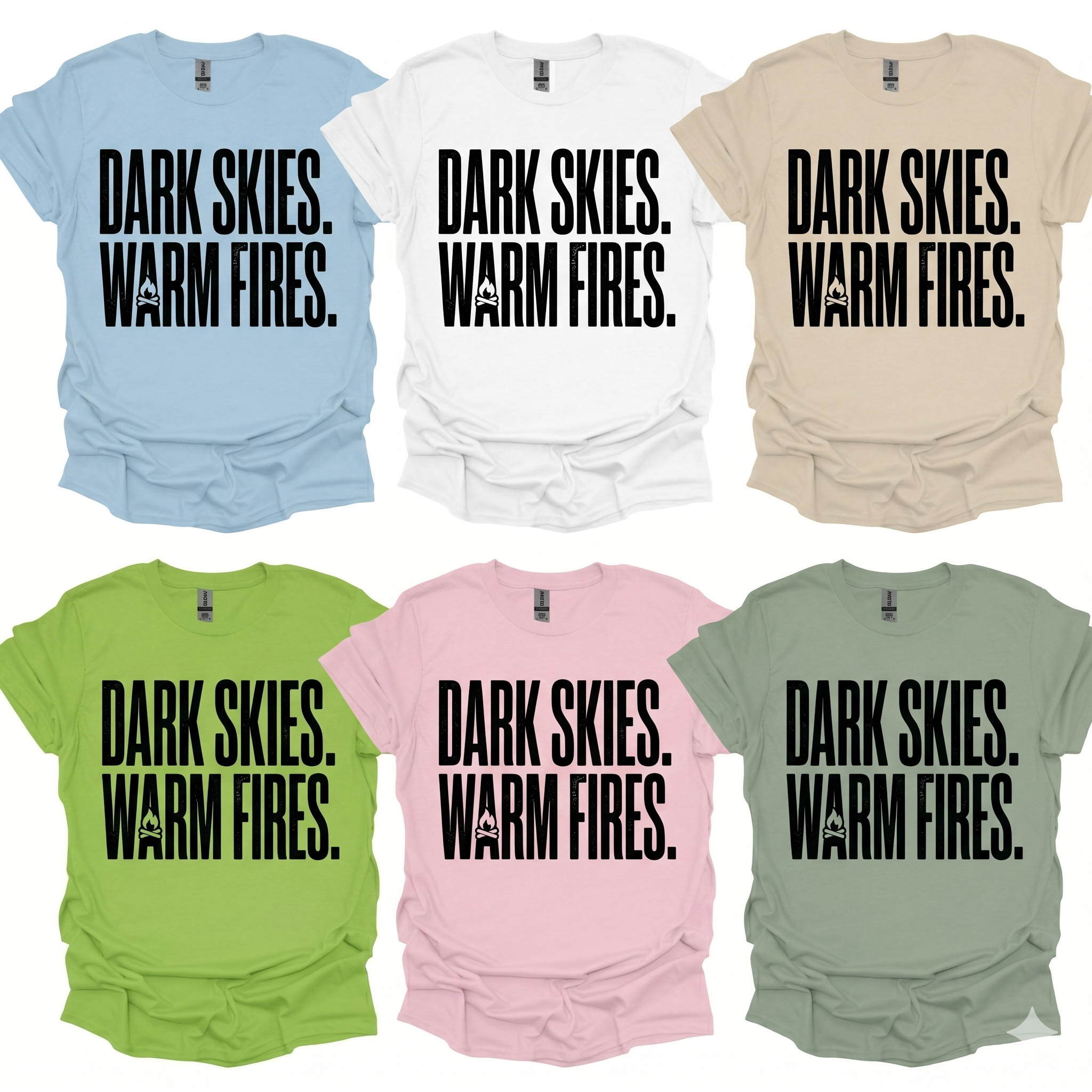 Dark Skies Warm Fries T-Shirt Printify