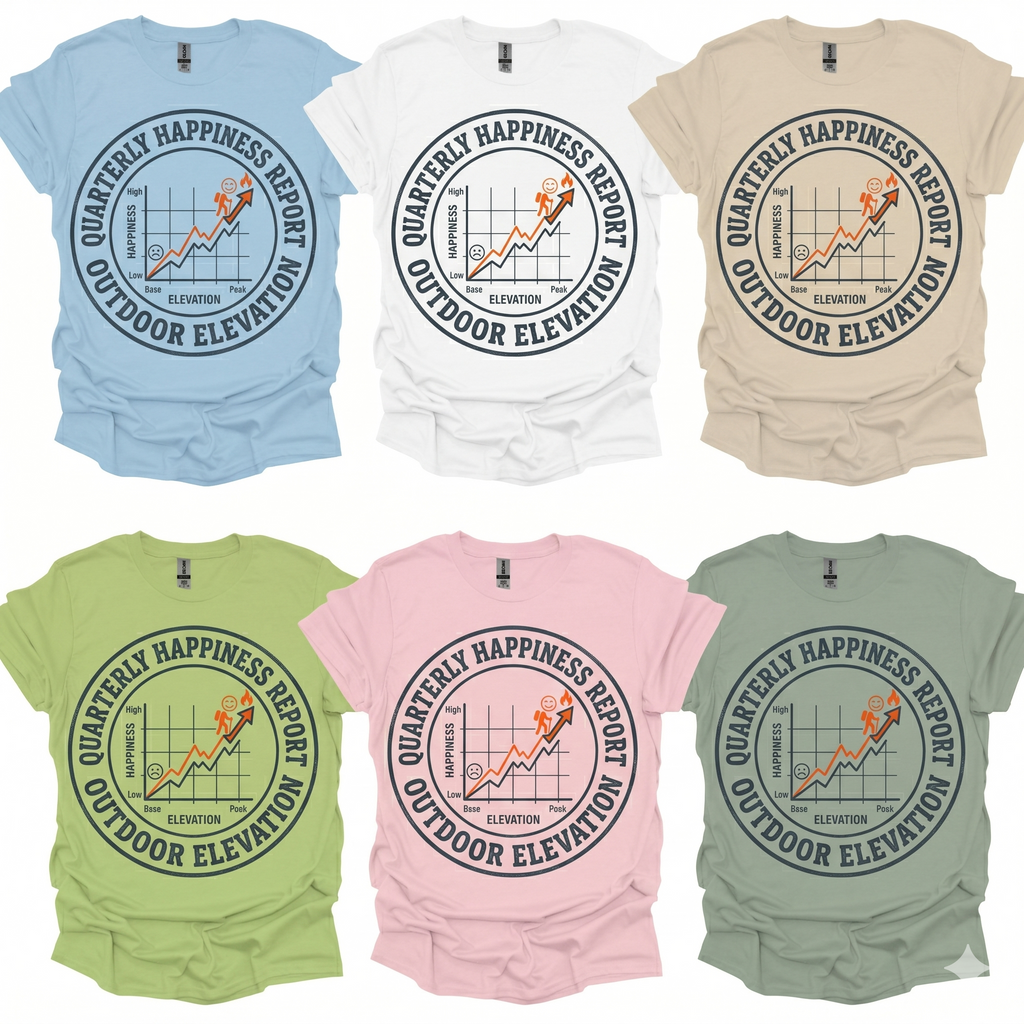 Quarterly Happiness Report T-Shirt Printify
