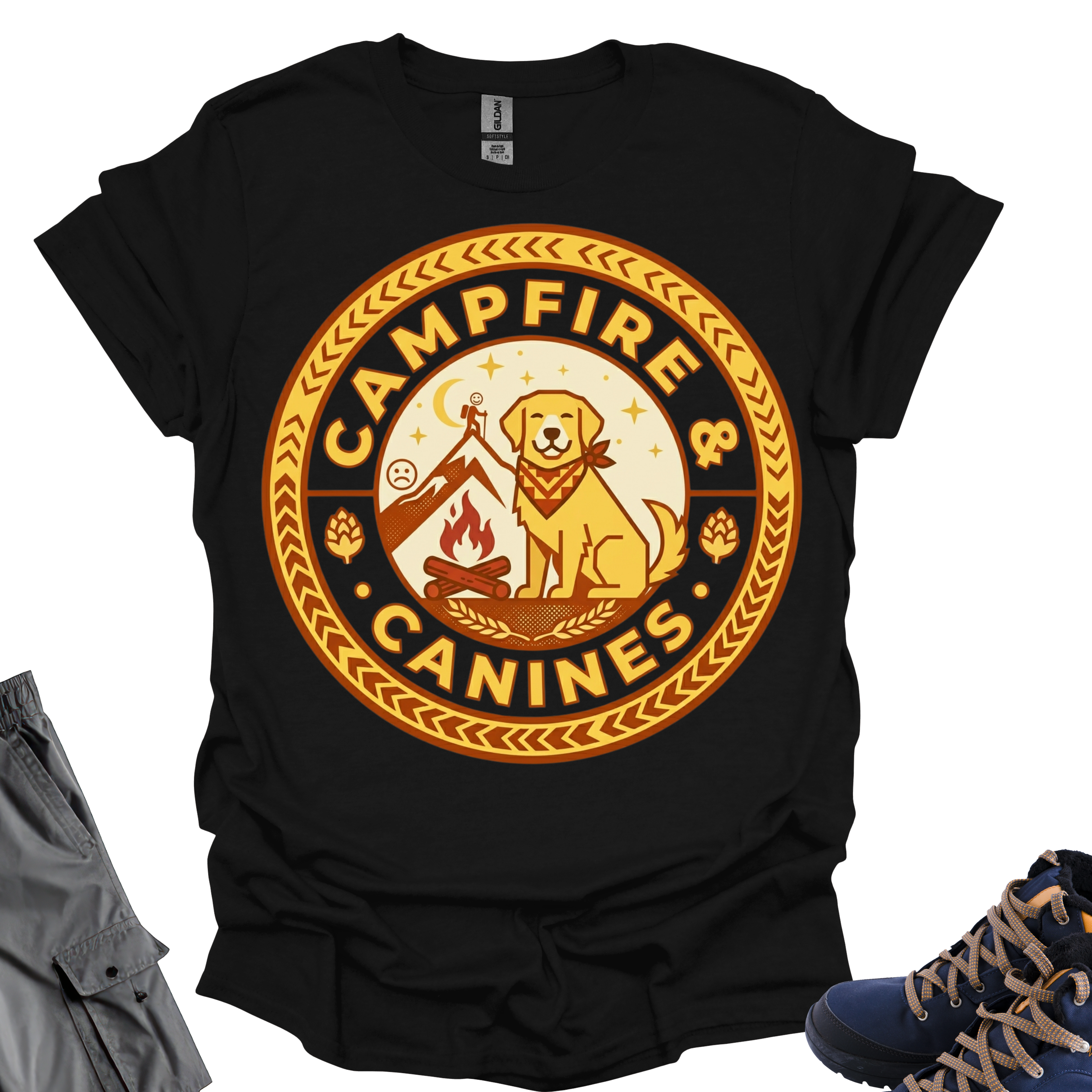 Campfire and Canines T-Shirt Printify