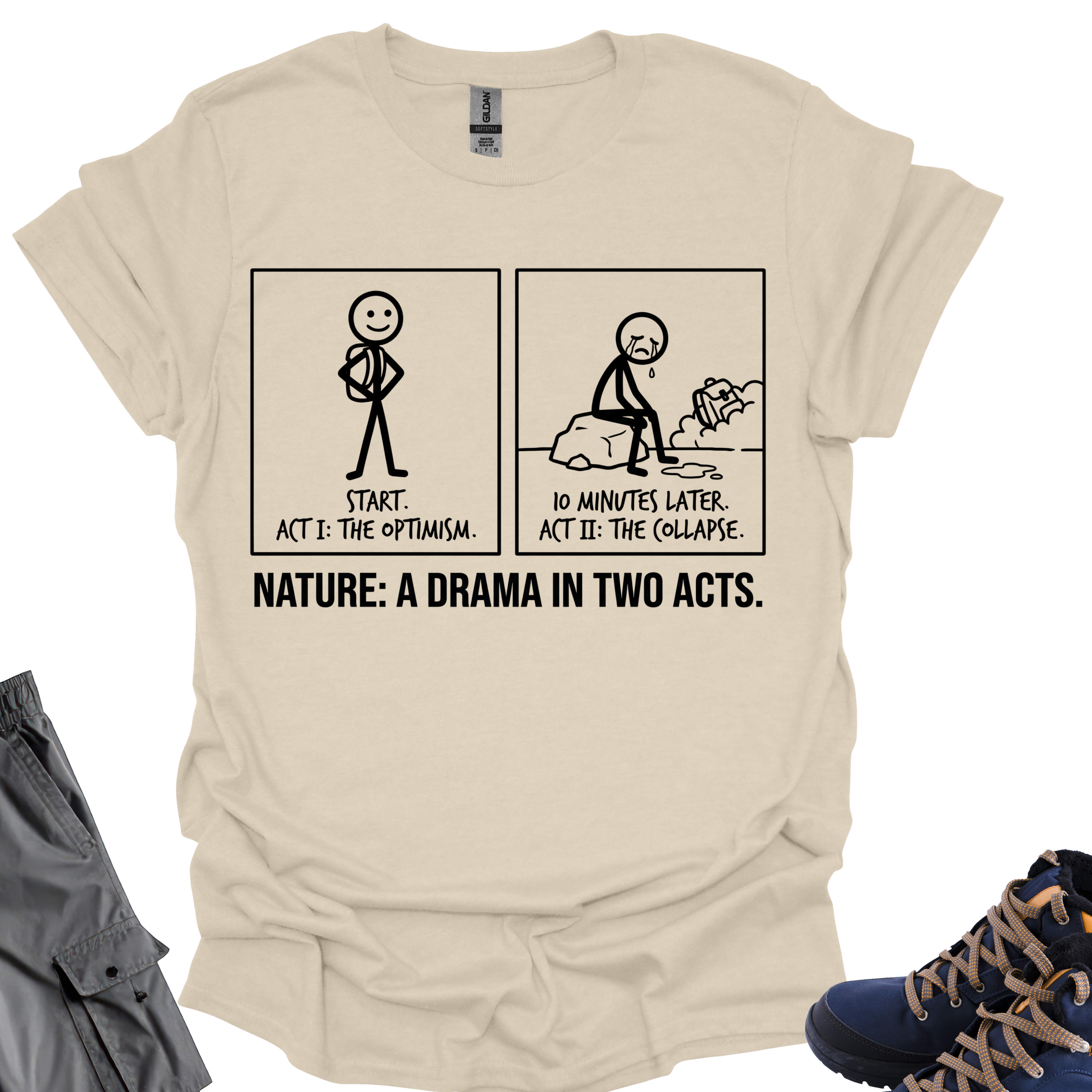 A Drama In Two Facts T-Shirt Printify
