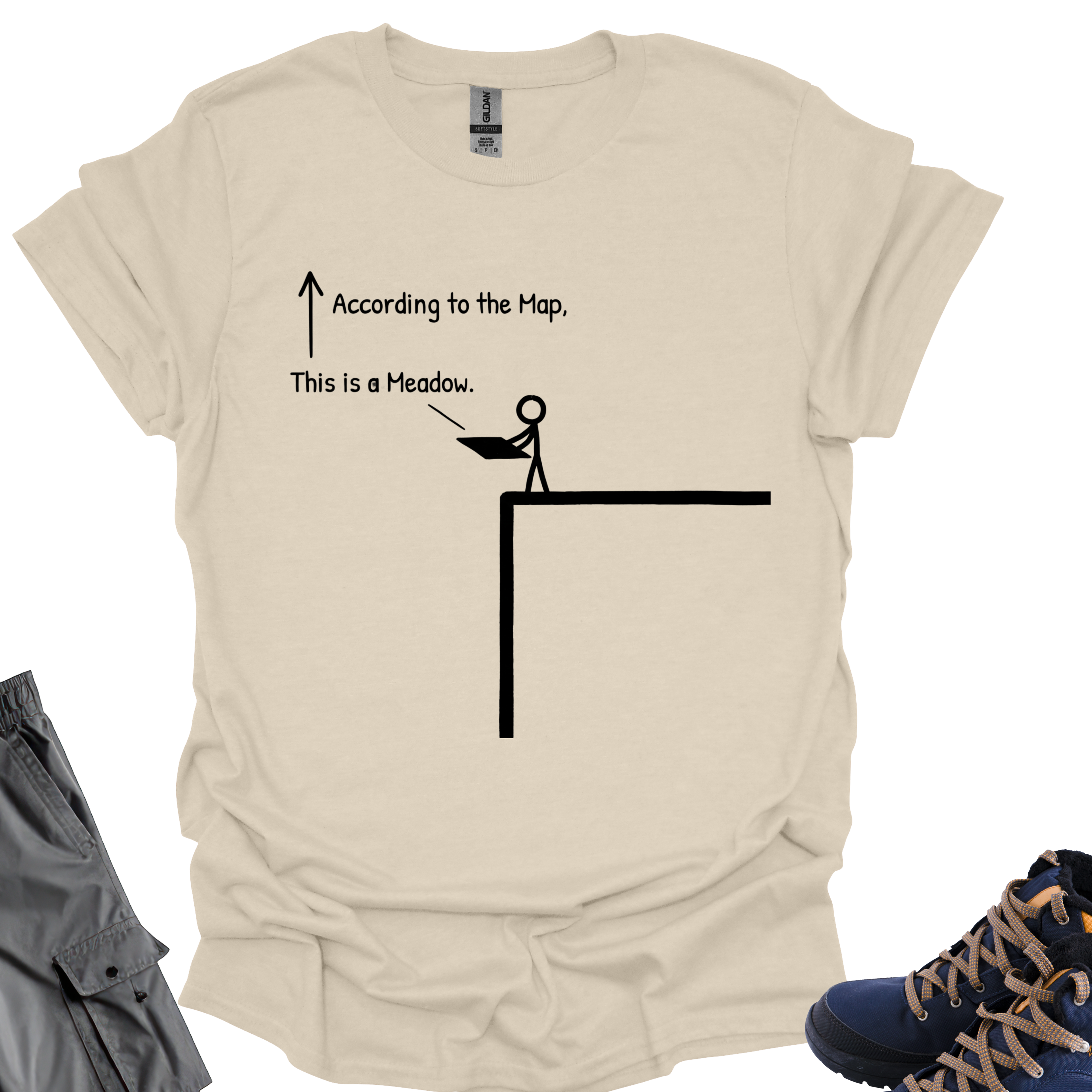 According To The Map T-Shirt Printify