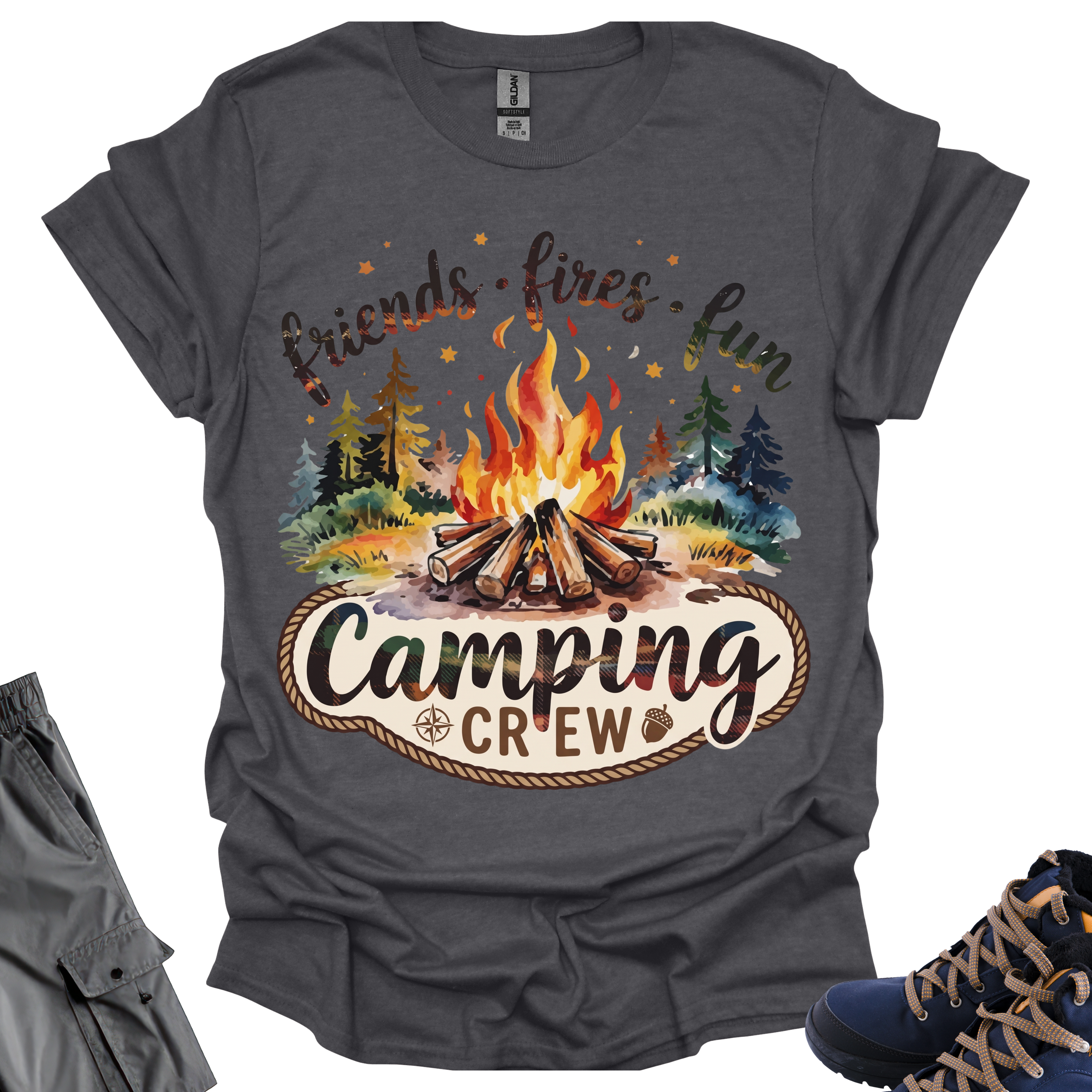 Camping Crew T-Shirt Printify