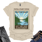 Postal Stamp Vistas T-Shirt Printify