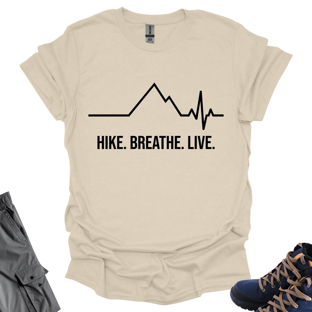 Hike Breathe Live T-Shirt Printify