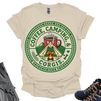 Coffee Camping Corgis T-Shirt Printify