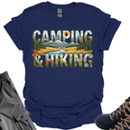 Camping and Hiking T-Shirt Printify