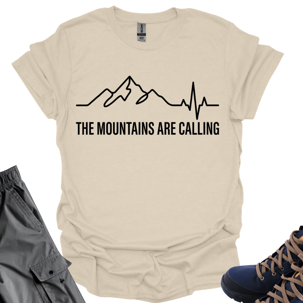The Mountains Are Calling  Graph T-Shirt Printify