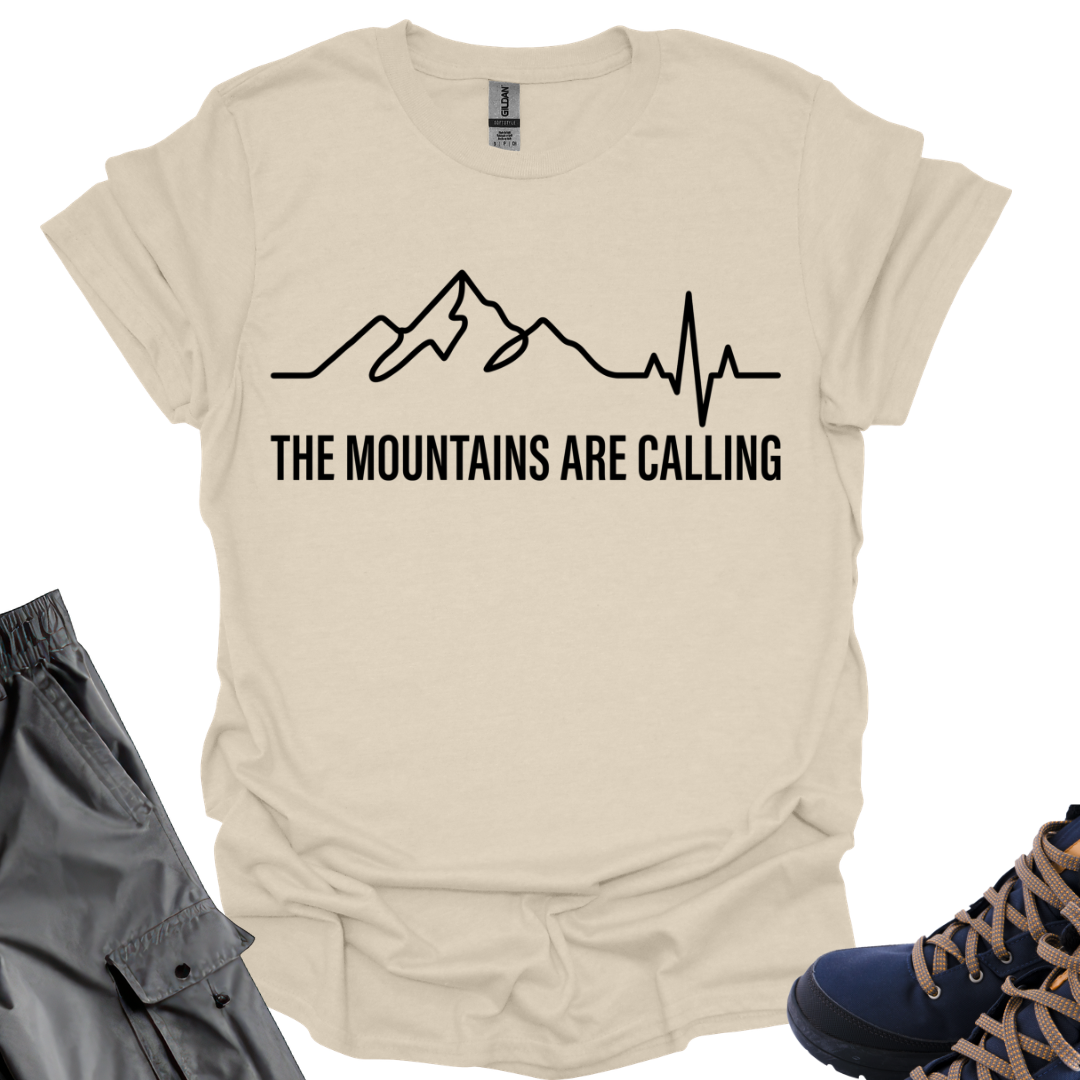 The Mountains Are Calling  Graph T-Shirt Printify